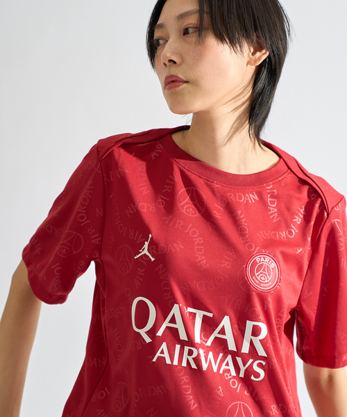 AIR JORDAN（エアジョーダン）の「【NIKE / ナイキ】 PSG MNK DF ACDPR SS TOP K4THPM HJ2987- 659（Tシャツ/カットソー・メンズ・ボルドー・SMALL/MEDIUM/LARGE/X-LARGE）」の8枚目の写真
