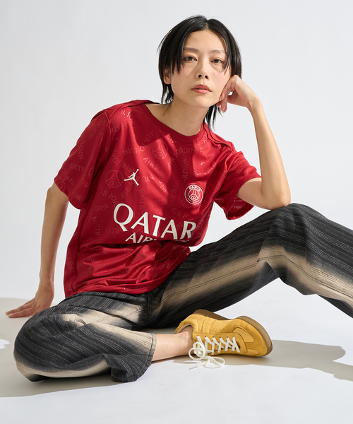 AIR JORDAN（エアジョーダン）の「【NIKE / ナイキ】 PSG MNK DF ACDPR SS TOP K4THPM HJ2987- 659（Tシャツ/カットソー・メンズ・ボルドー・SMALL/MEDIUM/LARGE/X-LARGE）」の11枚目の写真