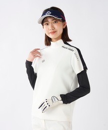 【marie claire/マリ.クレール】レディース半袖モックネックアンダーセット　ゴルフ