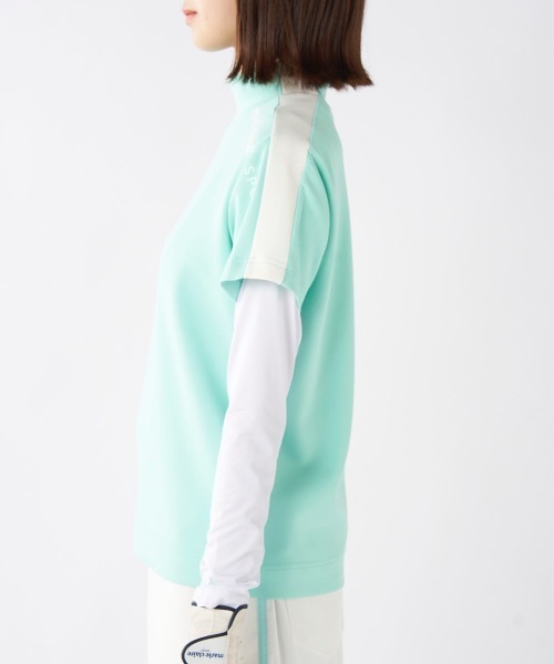 marie claire(マリ・クレール)の「【marie claire/マリ.クレール】レディース半袖モックネックアンダーセット ゴルフ(シャツ/ブラウス・レディース・ブルー/ホワイト/ブラック・LARGE/X-LARGE/XX-LARGE/MEDIUM)」の18枚目の写真
