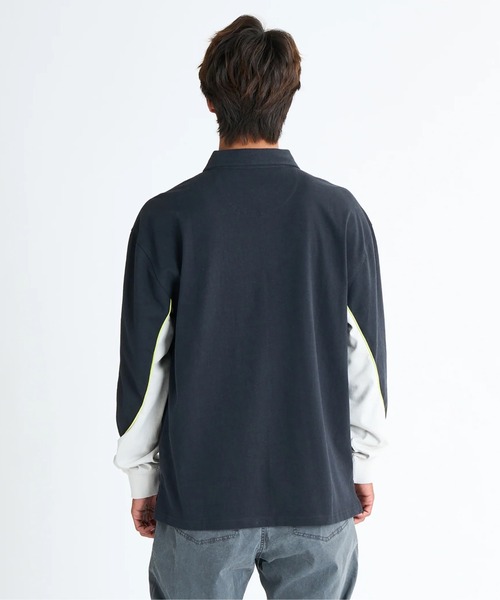 Quiksilver(クイックシルバー)の「MERCURY RUGBY /クイックシルバーラグビーポロシャツ(Tシャツ/カットソー・メンズ・ブラック・MEDIUM/LARGE/SMALL/X-LARGE)」の7枚目の写真