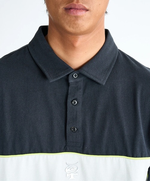 Quiksilver(クイックシルバー)の「MERCURY RUGBY /クイックシルバーラグビーポロシャツ(Tシャツ/カットソー・メンズ・ブラック・MEDIUM/LARGE/SMALL/X-LARGE)」の6枚目の写真
