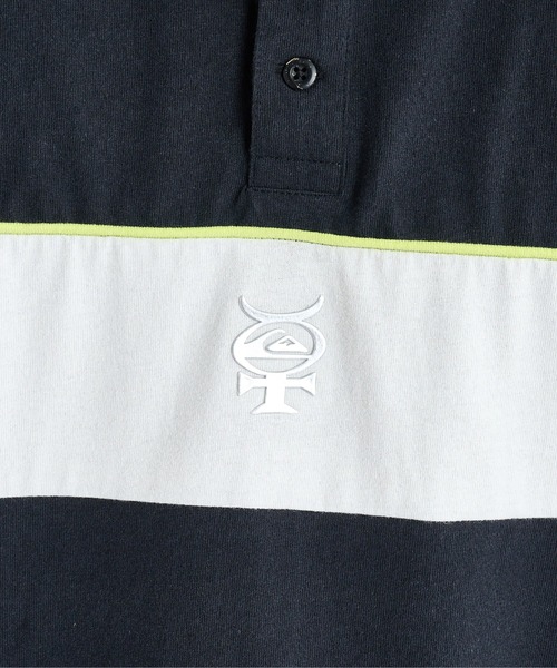 Quiksilver(クイックシルバー)の「MERCURY RUGBY /クイックシルバーラグビーポロシャツ(Tシャツ/カットソー・メンズ・ブラック・MEDIUM/LARGE/SMALL/X-LARGE)」の5枚目の写真
