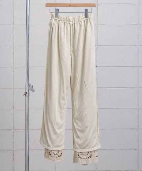 Bab（バブ）の「【S・Mサイズ展開】クロシェニットパンツ（その他パンツ・レディース・アイボリー/ブラック・S/M）」の20枚目の写真