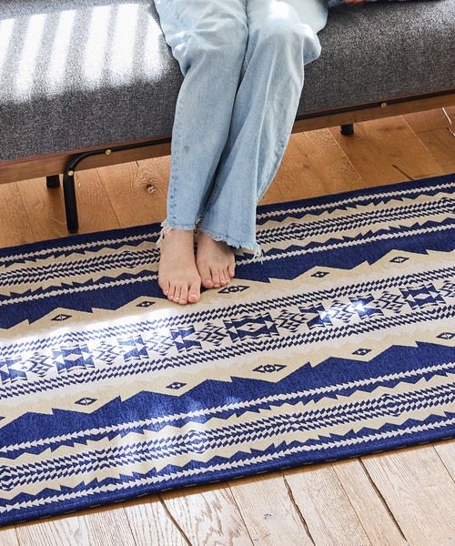 PENDLETON(ペンドルトン)の「PENDLETON/ペンドルトン キッチンラージサイズマット MC003(ラグ/マット・レディース・ベージュ/ネイビー・FREE)」の8枚目の写真