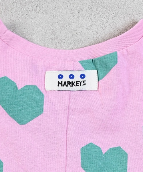 MARKEY'S(マーキーズ)の「総柄フリルショルダーワンピース(ワンピース・キッズ・ブルー/グレー/ライトブルー/ブラック/ピンク/チャコール・80/90/100/110/120/130/140/150)」の18枚目の写真