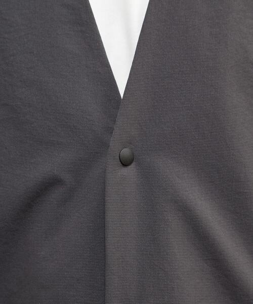 MEN'S MELROSE（メンズメルローズ）の「ミニリップクールドッツ ノーカラーライトブルゾン（ブルゾン・メンズ・カーキ/チャコールグレー/ネイビー・3/4）」の21枚目の写真