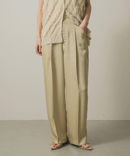 SENSE OF PLACE by URBAN RESEARCH（センスオブプレイスバイアーバンリサーチ）の「ツイルサテンパンツ（その他パンツ・レディース・チャコールグレー/ブルー/ベージュ・MEDIUM/SMALL）」の17枚目の写真