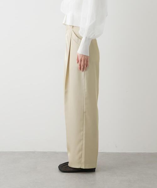 SENSE OF PLACE by URBAN RESEARCH（センスオブプレイスバイアーバンリサーチ）の「ツイルサテンパンツ（その他パンツ・レディース・チャコールグレー/ブルー/ベージュ・MEDIUM/SMALL）」の9枚目の写真