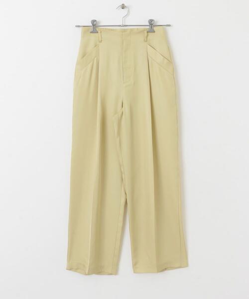 SENSE OF PLACE by URBAN RESEARCH（センスオブプレイスバイアーバンリサーチ）の「ツイルサテンパンツ（その他パンツ・レディース・チャコールグレー/ブルー/ベージュ・MEDIUM/SMALL）」の5枚目の写真