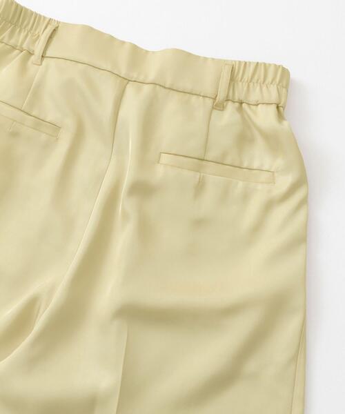 SENSE OF PLACE by URBAN RESEARCH（センスオブプレイスバイアーバンリサーチ）の「ツイルサテンパンツ（その他パンツ・レディース・チャコールグレー/ブルー/ベージュ・MEDIUM/SMALL）」の4枚目の写真