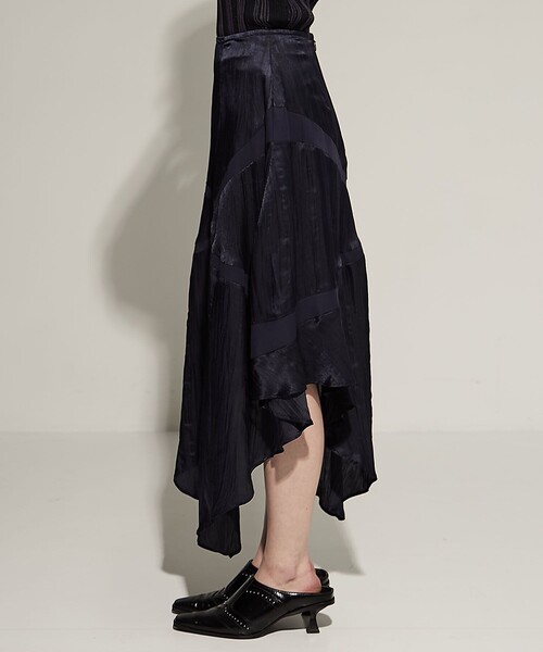 AKANE UTSUNOMIYA(アカネウツノミヤ)の「【AKANE UTSUNOMIYA/アカネウツノミヤ】SAO-FSK36-2003/アシンメトリースカート(スカート・レディース・ネイビー・36/38)」の10枚目の写真