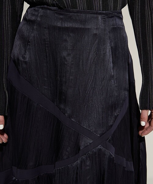 AKANE UTSUNOMIYA(アカネウツノミヤ)の「【AKANE UTSUNOMIYA/アカネウツノミヤ】SAO-FSK36-2003/アシンメトリースカート(スカート・レディース・ネイビー・36/38)」の12枚目の写真