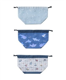 QUNTSTYLE（キュントスタイル）の「マチ付きランチ巾着３枚組（ハンドバッグ）」