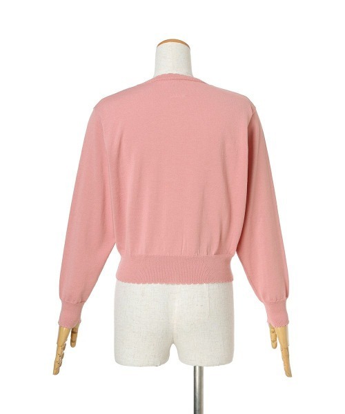 F i.n.t(フィント)の「洗濯機洗い可UVカットシアーフラワー釦UVカットニットカーディガン/F&A【新色追加・5色展開】/fint フィント(カーディガン/ボレロ・レディース・ピンク/ライム/オフホワイト/ブルーグレー/ネイビー・FREE)」の19枚目の写真