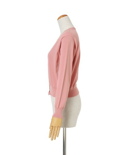 F i.n.t(フィント)の「洗濯機洗い可UVカットシアーフラワー釦UVカットニットカーディガン/F&A【新色追加・5色展開】/fint フィント(カーディガン/ボレロ・レディース・ピンク/ライム/オフホワイト/ブルーグレー/ネイビー・FREE)」の18枚目の写真