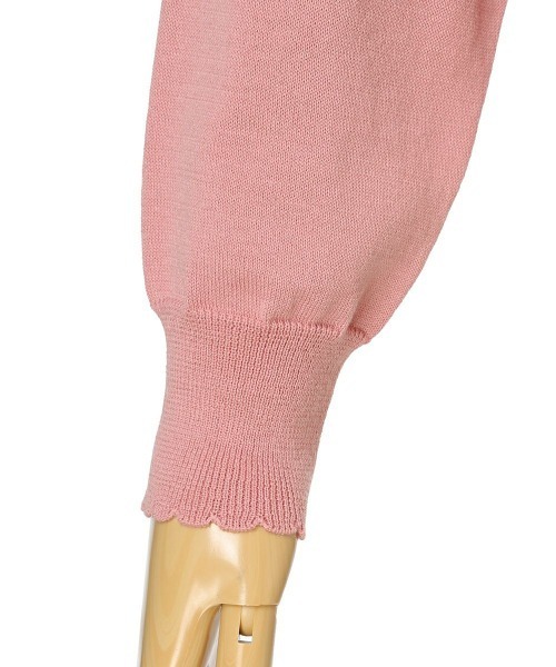 F i.n.t(フィント)の「洗濯機洗い可UVカットシアーフラワー釦UVカットニットカーディガン/F&A【新色追加・5色展開】/fint フィント(カーディガン/ボレロ・レディース・ピンク/ライム/オフホワイト/ブルーグレー/ネイビー・FREE)」の16枚目の写真