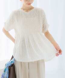 URBAN RESEARCH ROSSO WOMEN | シアージャガードペプラムブラウス(シャツ/ブラウス)