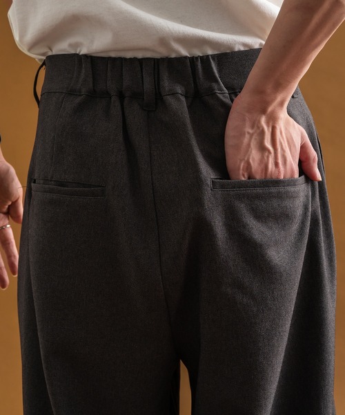 epnok（エプノック）の「センタータックワイドスラックス（スラックス・メンズ・チャコールグレー/ブラック/オフホワイト/カーキ/グレー系/ネイビー系/ブラック系・SMALL/MEDIUM/LARGE）」の9枚目の写真