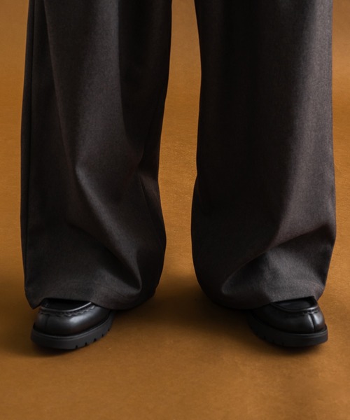 epnok（エプノック）の「センタータックワイドスラックス（スラックス・メンズ・チャコールグレー/ブラック/オフホワイト/カーキ/グレー系/ネイビー系/ブラック系・SMALL/MEDIUM/LARGE）」の16枚目の写真