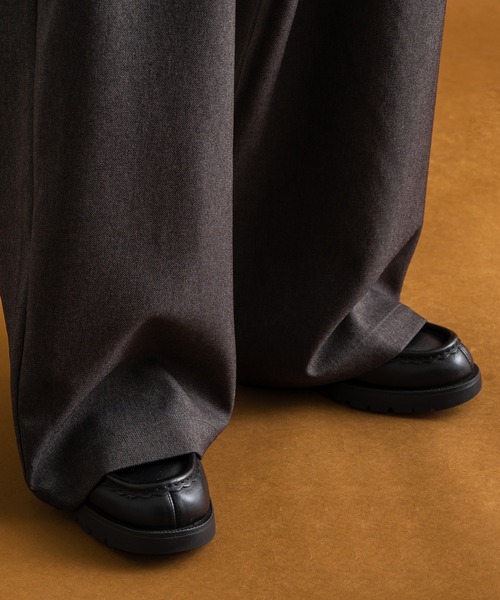 epnok（エプノック）の「センタータックワイドスラックス（スラックス・メンズ・チャコールグレー/ブラック/オフホワイト/カーキ/グレー系/ネイビー系/ブラック系・SMALL/MEDIUM/LARGE）」の15枚目の写真