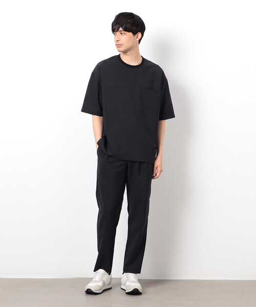 COMME CA ISM（コムサイズム）の「【セットアップ対応】リネンライク ポリエステル テーパードパンツ（スーツパンツ・メンズ・カーキ/ブラック/ベージュ・SMALL/X-LARGE/LARGE/MEDIUM）」の19枚目の写真