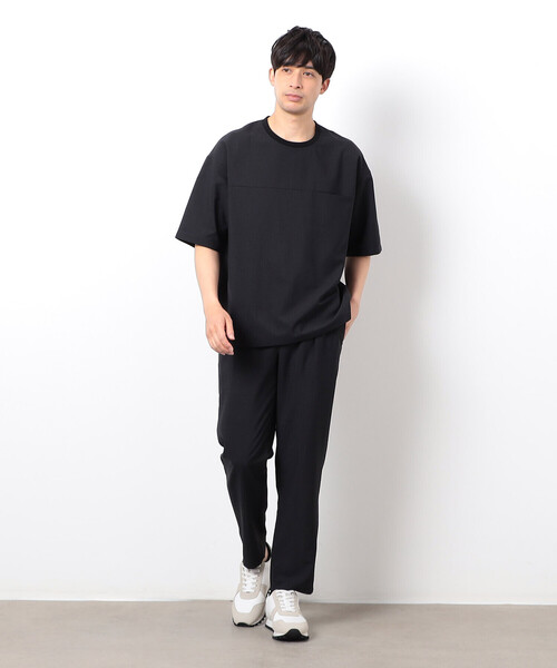 COMME CA ISM（コムサイズム）の「【セットアップ対応】リネンライク ポリエステル テーパードパンツ（スーツパンツ・メンズ・カーキ/ブラック/ベージュ・SMALL/X-LARGE/LARGE/MEDIUM）」の21枚目の写真