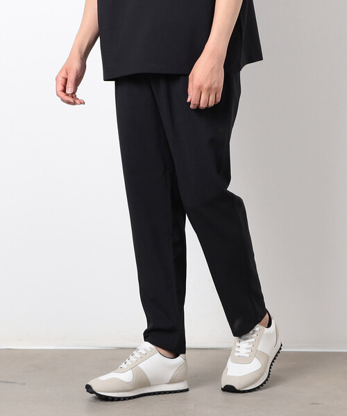 COMME CA ISM（コムサイズム）の「【セットアップ対応】リネンライク ポリエステル テーパードパンツ（スーツパンツ・メンズ・カーキ/ブラック/ベージュ・SMALL/X-LARGE/LARGE/MEDIUM）」の4枚目の写真