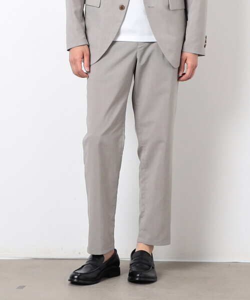 COMME CA ISM（コムサイズム）の「【セットアップ対応】リネンライク ポリエステル テーパードパンツ（スーツパンツ・メンズ・カーキ/ブラック/ベージュ・SMALL/X-LARGE/LARGE/MEDIUM）」の22枚目の写真