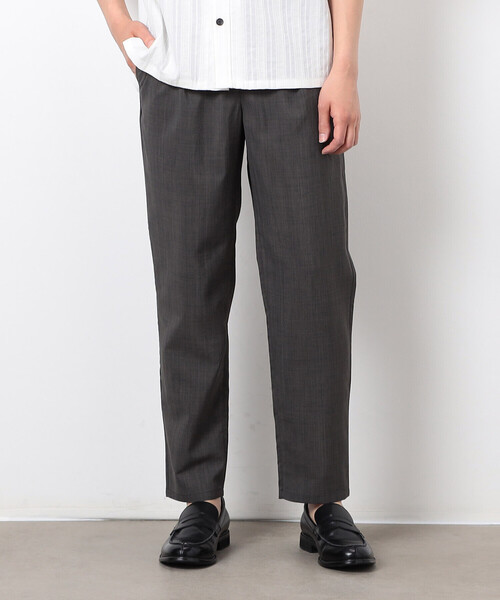 COMME CA ISM（コムサイズム）の「【セットアップ対応】リネンライク ポリエステル テーパードパンツ（スーツパンツ・メンズ・カーキ/ブラック/ベージュ・SMALL/X-LARGE/LARGE/MEDIUM）」の6枚目の写真