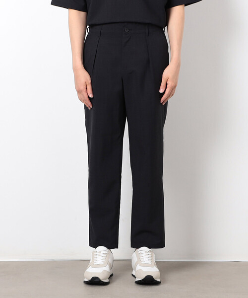 COMME CA ISM（コムサイズム）の「【セットアップ対応】リネンライク ポリエステル テーパードパンツ（スーツパンツ・メンズ・カーキ/ブラック/ベージュ・SMALL/X-LARGE/LARGE/MEDIUM）」の11枚目の写真