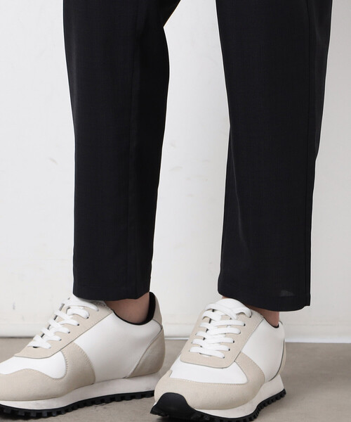 COMME CA ISM（コムサイズム）の「【セットアップ対応】リネンライク ポリエステル テーパードパンツ（スーツパンツ・メンズ・カーキ/ブラック/ベージュ・SMALL/X-LARGE/LARGE/MEDIUM）」の10枚目の写真