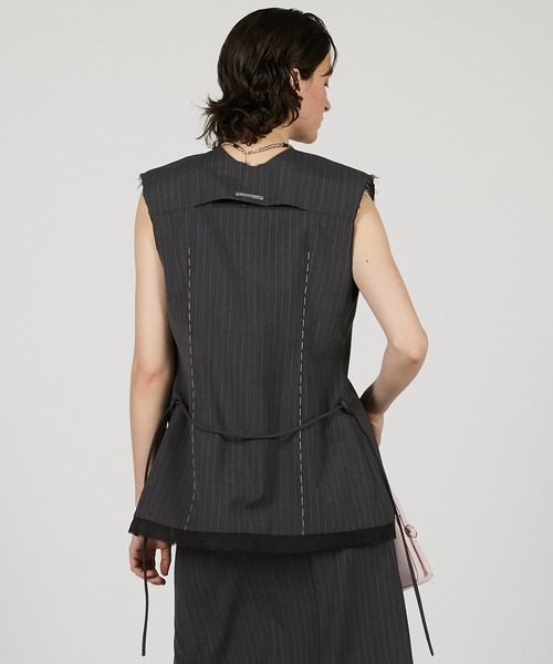 PRANK PROJECT(プランクプロジェクト)の「ピンストライプ2WAYトップ / 2Way Top(その他アウター・レディース・グレー/ブラック・FREE)」の13枚目の写真