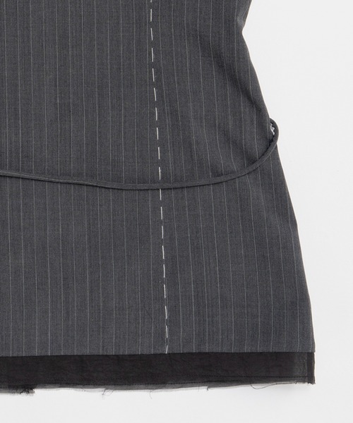 PRANK PROJECT(プランクプロジェクト)の「ピンストライプ2WAYトップ / 2Way Top(その他アウター・レディース・グレー/ブラック・FREE)」の5枚目の写真