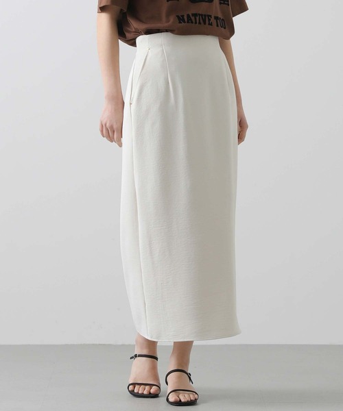 Gready Brilliant（グレディブリリアン）の「カルゼワッシャータイトスカート（スカート・レディース・ネイビー/アイボリー・FREE）」の6枚目の写真