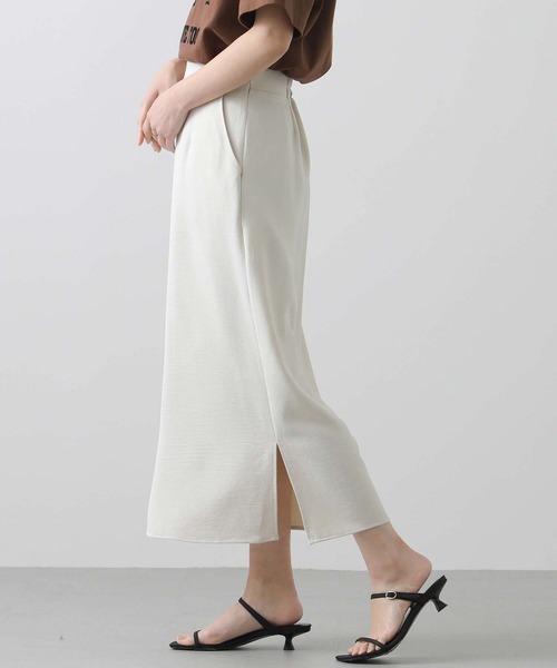 Gready Brilliant（グレディブリリアン）の「カルゼワッシャータイトスカート（スカート・レディース・ネイビー/アイボリー・FREE）」の5枚目の写真