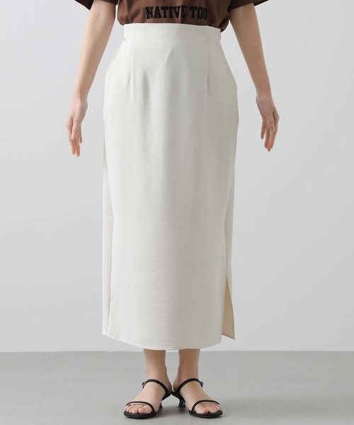 Gready Brilliant（グレディブリリアン）の「カルゼワッシャータイトスカート（スカート・レディース・ネイビー/アイボリー・FREE）」の17枚目の写真