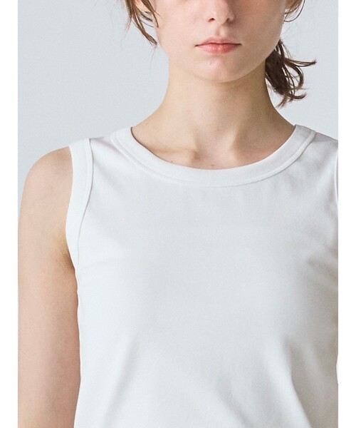 MidiUmi(ミディウミ)の「MidiUmi ベーシックタンクトップ(Tシャツ/カットソー・レディース・ブラック/ライトグレー/キナリ/オフホワイト・FREE)」の16枚目の写真