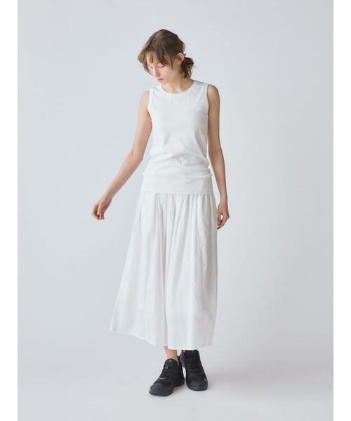 MidiUmi(ミディウミ)の「MidiUmi ベーシックタンクトップ(Tシャツ/カットソー・レディース・ブラック/ライトグレー/キナリ/オフホワイト・FREE)」の14枚目の写真