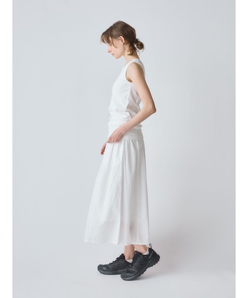 MidiUmi(ミディウミ)の「MidiUmi ベーシックタンクトップ(Tシャツ/カットソー・レディース・ブラック/ライトグレー/キナリ/オフホワイト・FREE)」の13枚目の写真