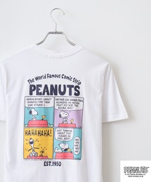 PEANUTS 刺繍&プリントTシャツ