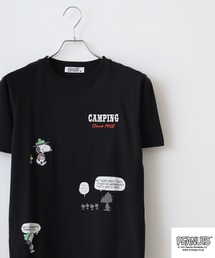 PEANUTS 刺繍&プリントTシャツ