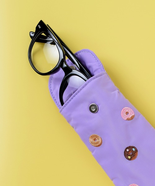 Flowering（フラワーリング）の「ガーリー刺しゅう/メガネケース（メガネ・レディース・パープル/ブルー/アイボリー・FREE）」の5枚目の写真