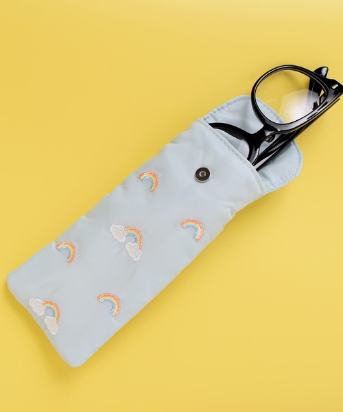 Flowering（フラワーリング）の「ガーリー刺しゅう/メガネケース（メガネ・レディース・パープル/ブルー/アイボリー・FREE）」の8枚目の写真