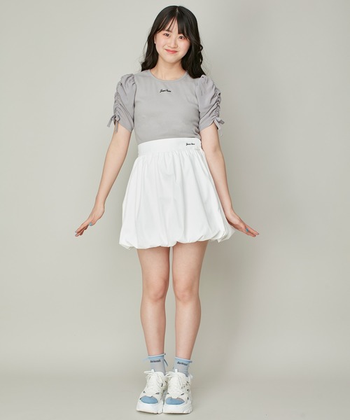 JENNI love(ジェニィラブ)の「バルーンスカパン(スカート・キッズ・ブラック/グレー/オフホワイト・130cm/140cm/150cm/160cm)」の11枚目の写真
