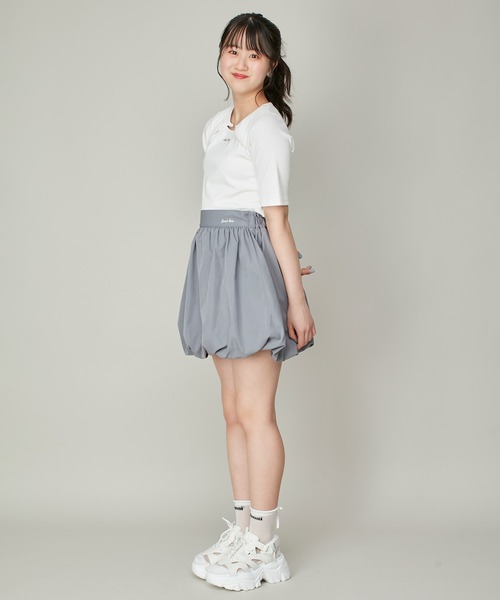 JENNI love(ジェニィラブ)の「バルーンスカパン(スカート・キッズ・ブラック/グレー/オフホワイト・130cm/140cm/150cm/160cm)」の18枚目の写真