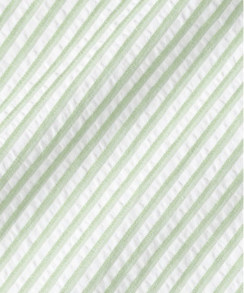 HONEYSUCKLE ROSE（ハニーサックルローズ）の「【HONEYSUCKLE ROSE】ストライプドロストシャツ（シャツ/ブラウス・レディース・ネイビー/グリーン/ブラック・M/L）」の13枚目の写真