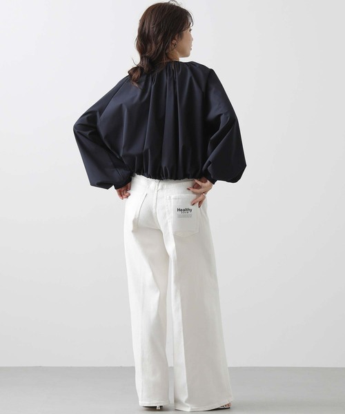 Healthy denim（ヘルシーデニム）の「別注ＷｉｌｄＧｉｎｇｅｒ（デニムパンツ・レディース・ホワイト/ピンク/ライトグリーン・23/24/25）」の8枚目の写真