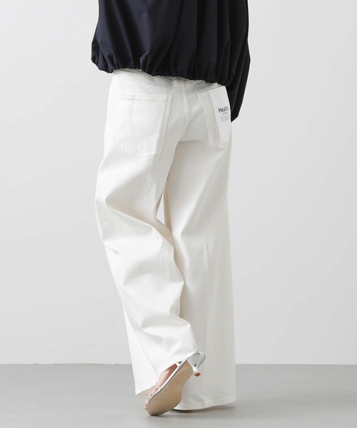 Healthy denim（ヘルシーデニム）の「別注ＷｉｌｄＧｉｎｇｅｒ（デニムパンツ・レディース・ホワイト/ピンク/ライトグリーン・23/24/25）」の12枚目の写真