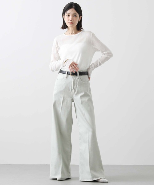 Healthy denim（ヘルシーデニム）の「別注ＷｉｌｄＧｉｎｇｅｒ（デニムパンツ・レディース・ホワイト/ピンク/ライトグリーン・23/24/25）」の14枚目の写真